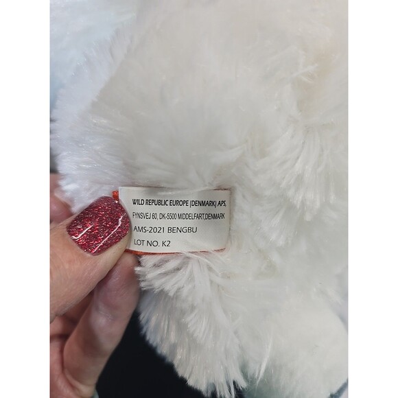 Wild Republic White Arctic Fox Plush Fluffy Tail Stuffed Animal Toy RARE - Picture 10 of 11
